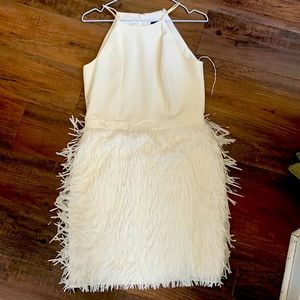 Perfect white rehearsal dinner dress from BHLDN